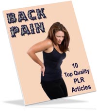 Back Pain PLR articles